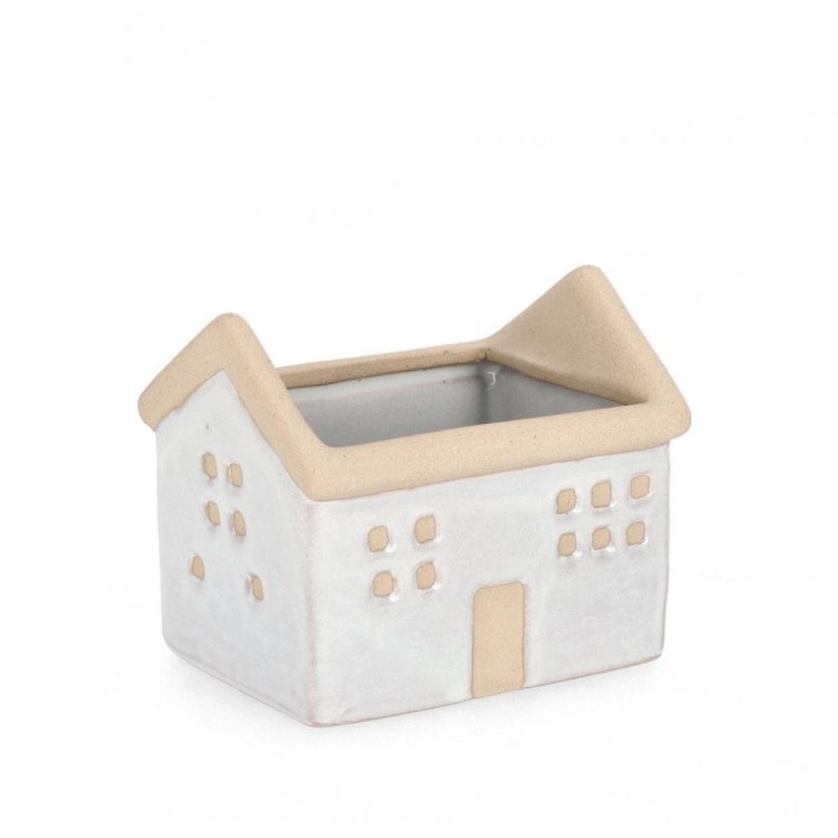 Vaso Khloe cm.1P Rettangolare Casa Bianco cm.H10,5 | Bizzotto