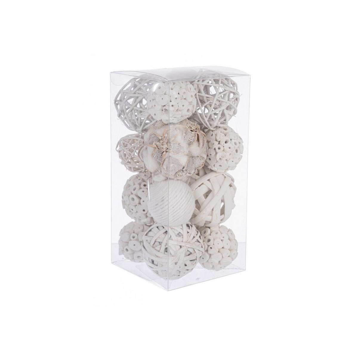 Confezione Decorazioni Sana Bianco Assortito | Bizzotto