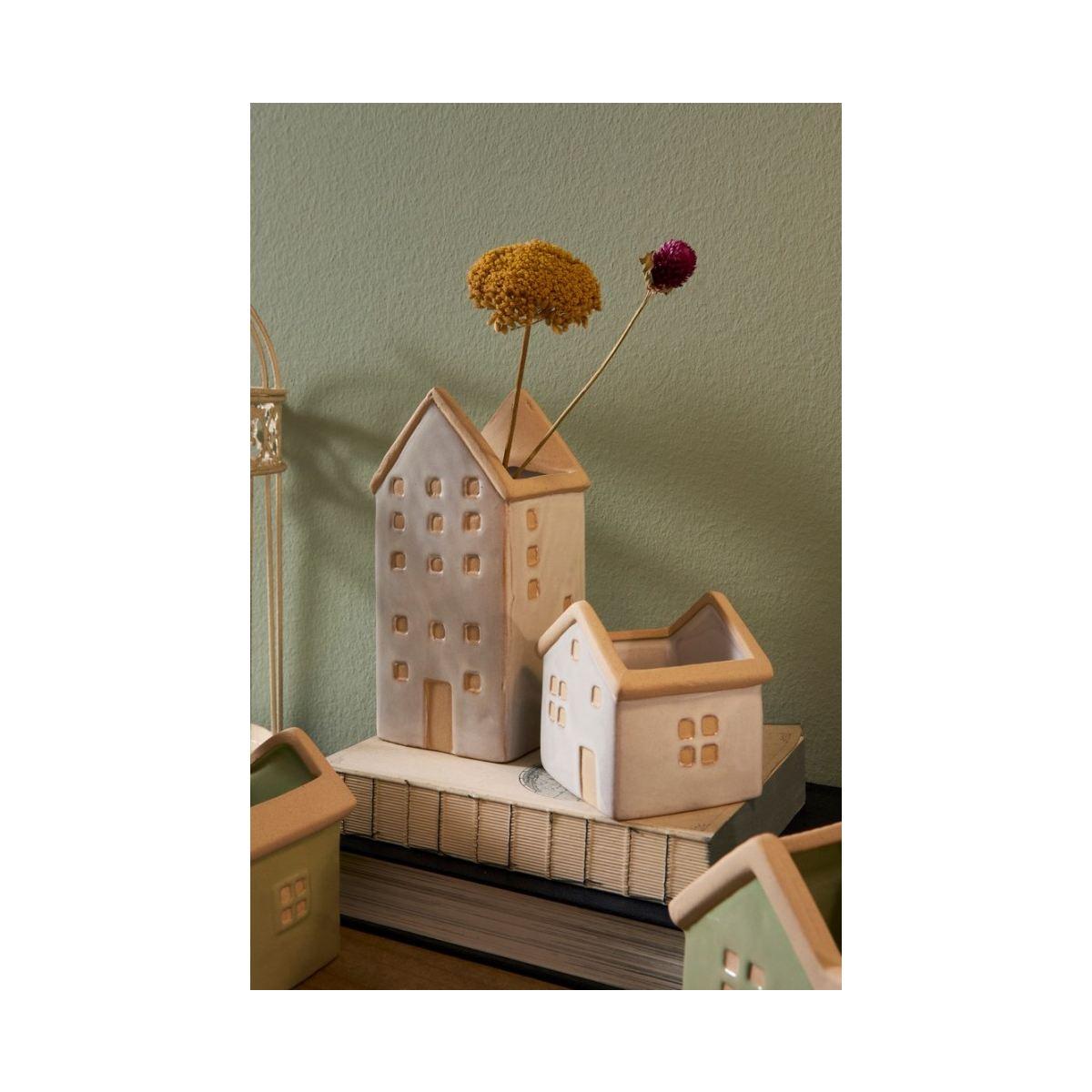 Vaso Khloe Alto Casa Bianco cm.H18,6 | Bizzotto