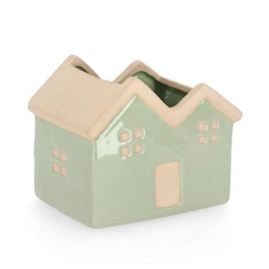 Vaso Khloe cm.1P Rettangolare Casa Verde cm.H11,5 | Bizzotto