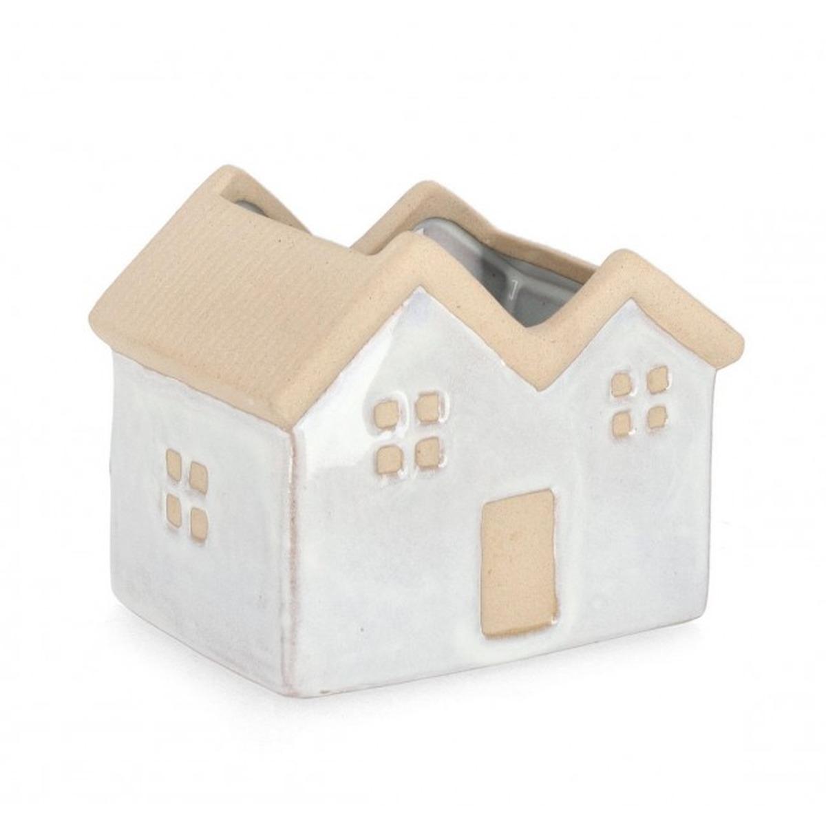 Vaso Khloe cm.1P Rettangolare Casa Bianco cm.H11,5 | Bizzotto