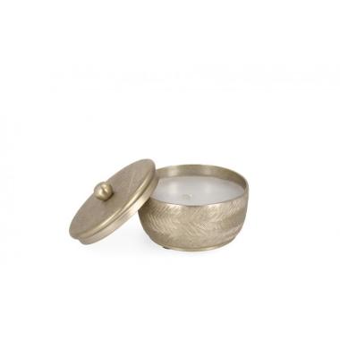 Candela con Coperchio Clamp Oro cm.Ã?11 | Bizzotto