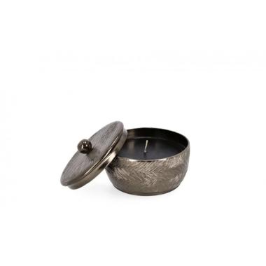 Candela con Coperchio Clamp Nero cm.Ã?11 | Bizzotto