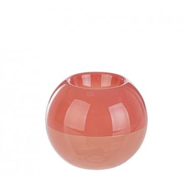 Portacandela Sagitta Vetro Rosa cm.Ã?10 | Bizzotto