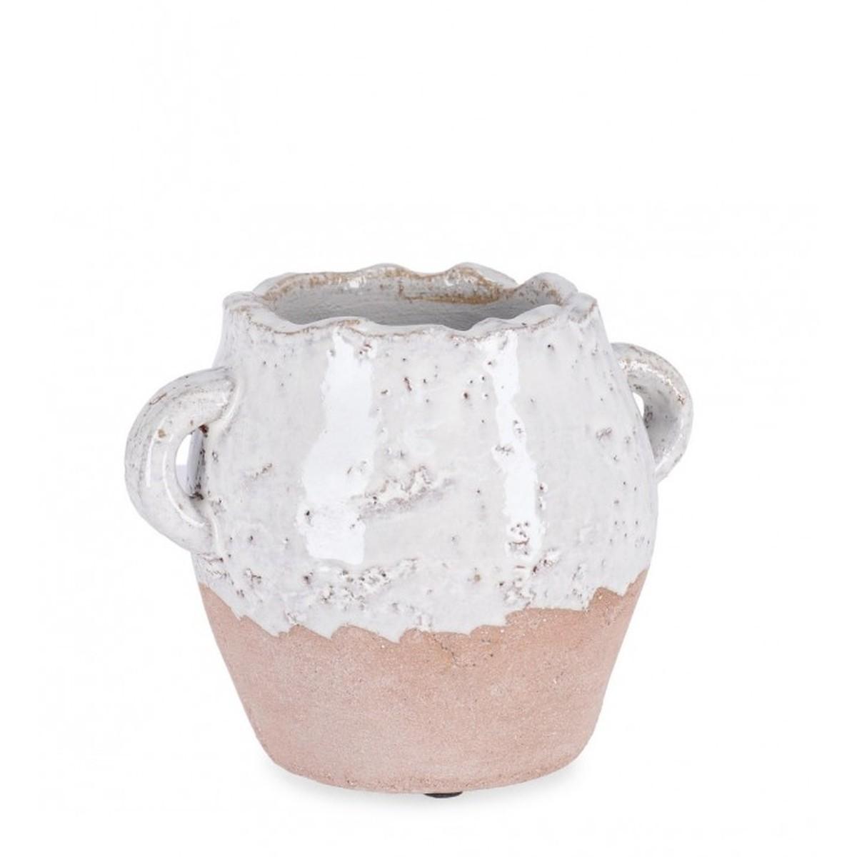 Vaso Orfeo Anfora Bianco cm.H14 | Bizzotto