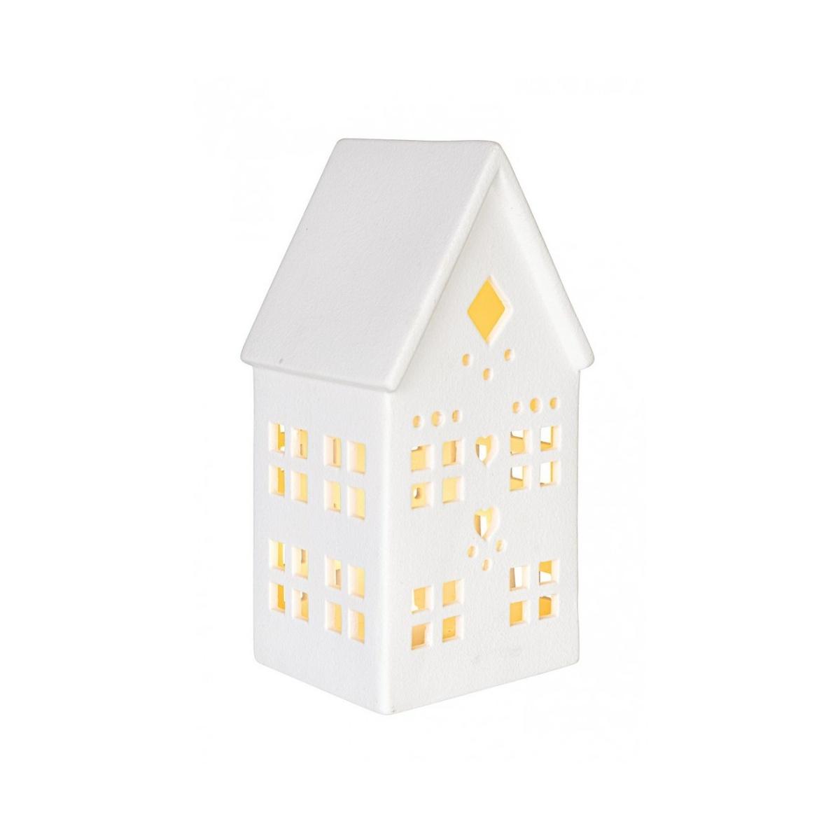 Casetta con LED Dickens Bianco | Bizzotto