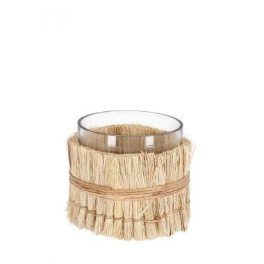 Vaso Zhob Cil Vetro Naturale cm.H10 | Bizzotto