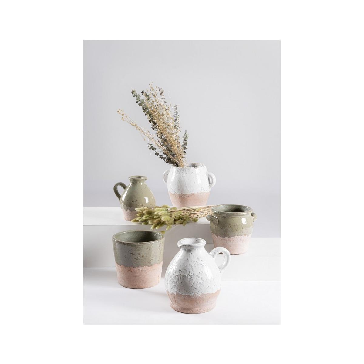 Vaso Orfeo Brocca Verde cm.H16 | Bizzotto