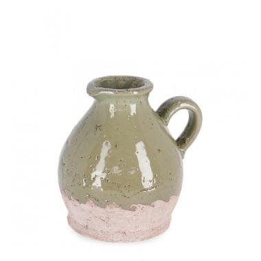 Vaso Orfeo Brocca Verde cm.H16 | Bizzotto