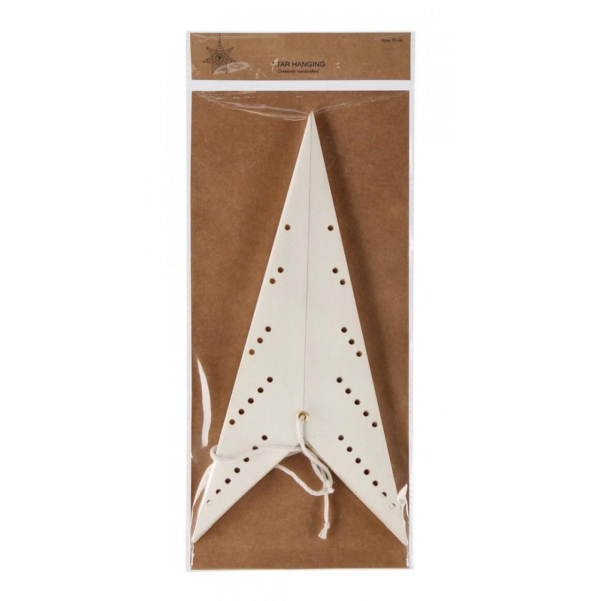 Pendaglio Ashanti Stella Bianco cm.Ã?71 | Bizzotto