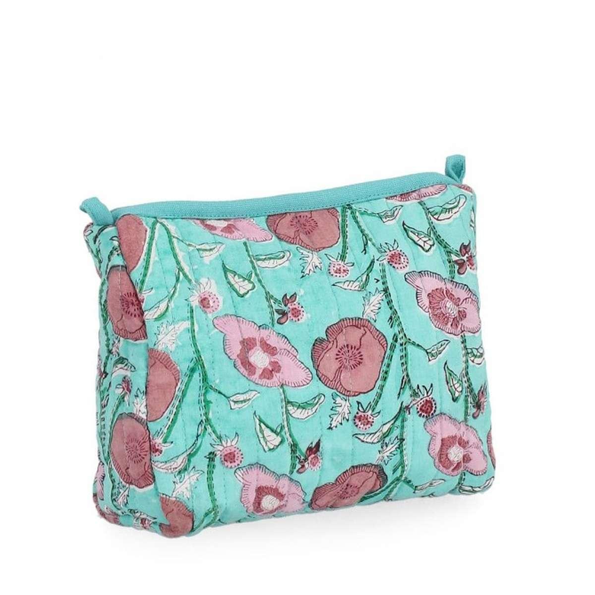 Beautycase Emelie Rettangolare Turchese 21x17 | Bizzotto