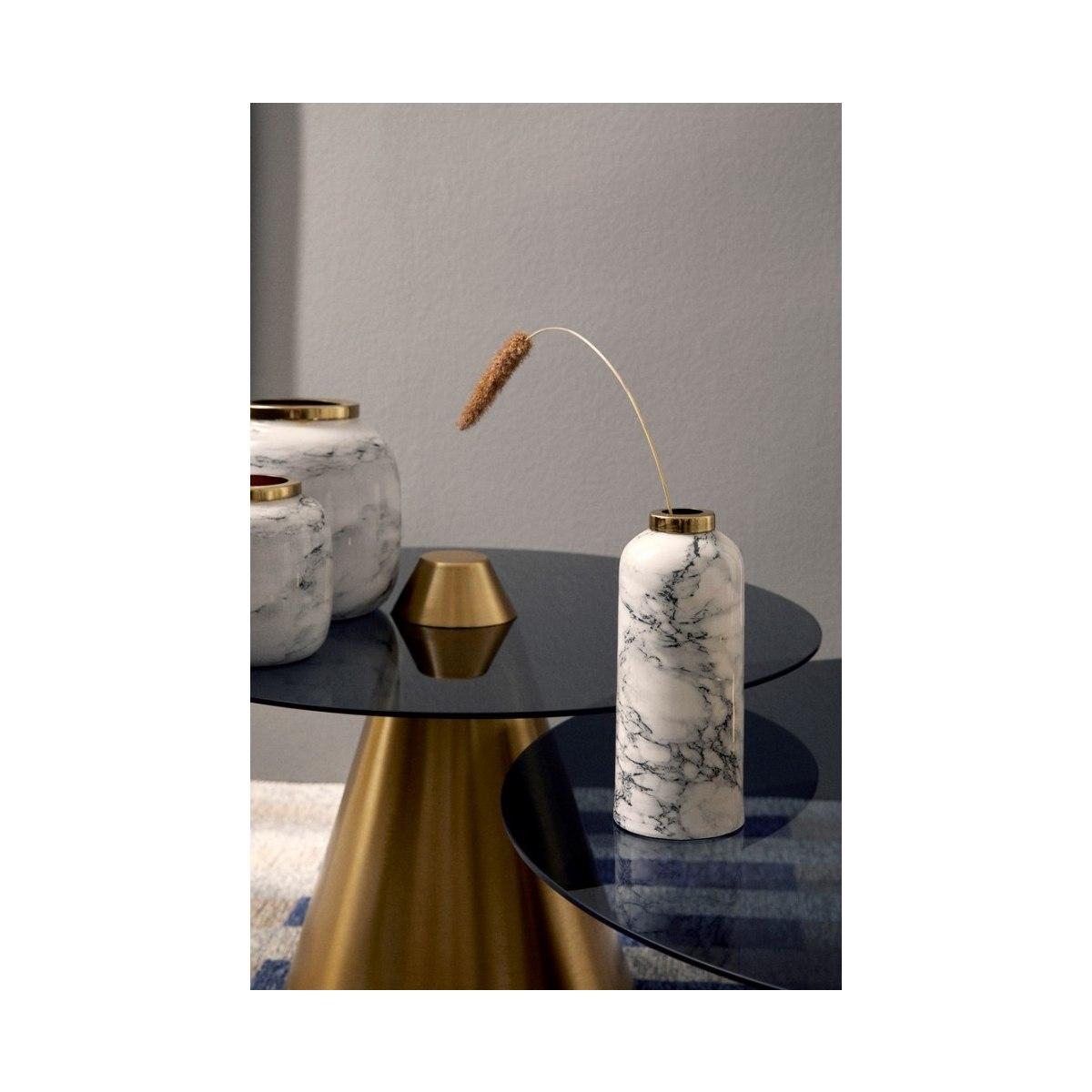 Vaso a Bottiglia Decorativa Marsha Bianco cm.H20 | Bizzotto