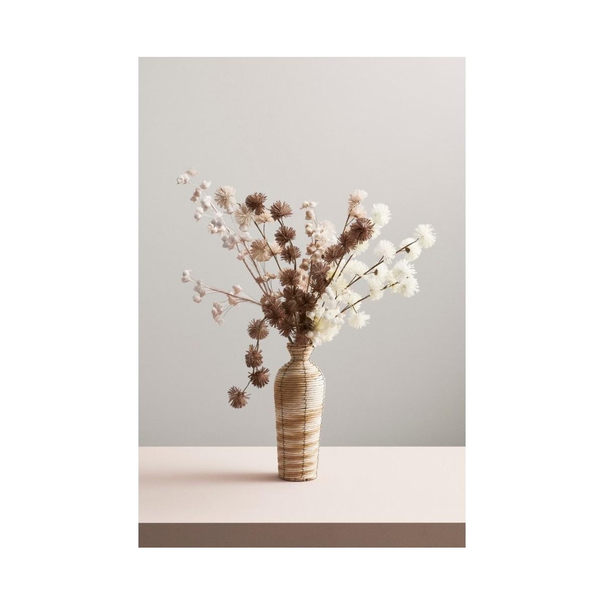 Vaso Afrika To Alto Naturale-Bianco cm.H46 | Bizzotto