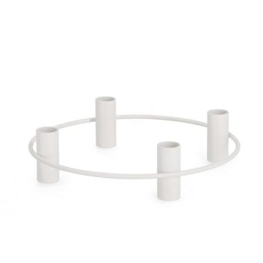 Portacandela 4P Hisar To Bianco cm.Ã?25 | Bizzotto