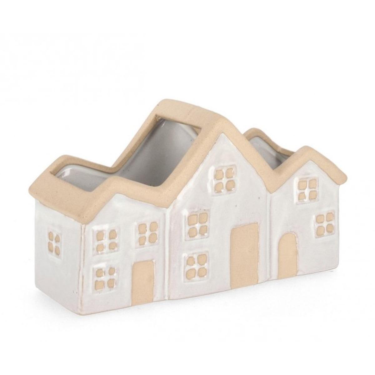 Vaso Khloe 2P Rettangolare Casa Bianco cm.H13,4 | Bizzotto