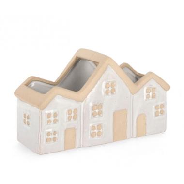 Vaso Khloe 2P Rettangolare Casa Bianco cm.H13,4 | Bizzotto