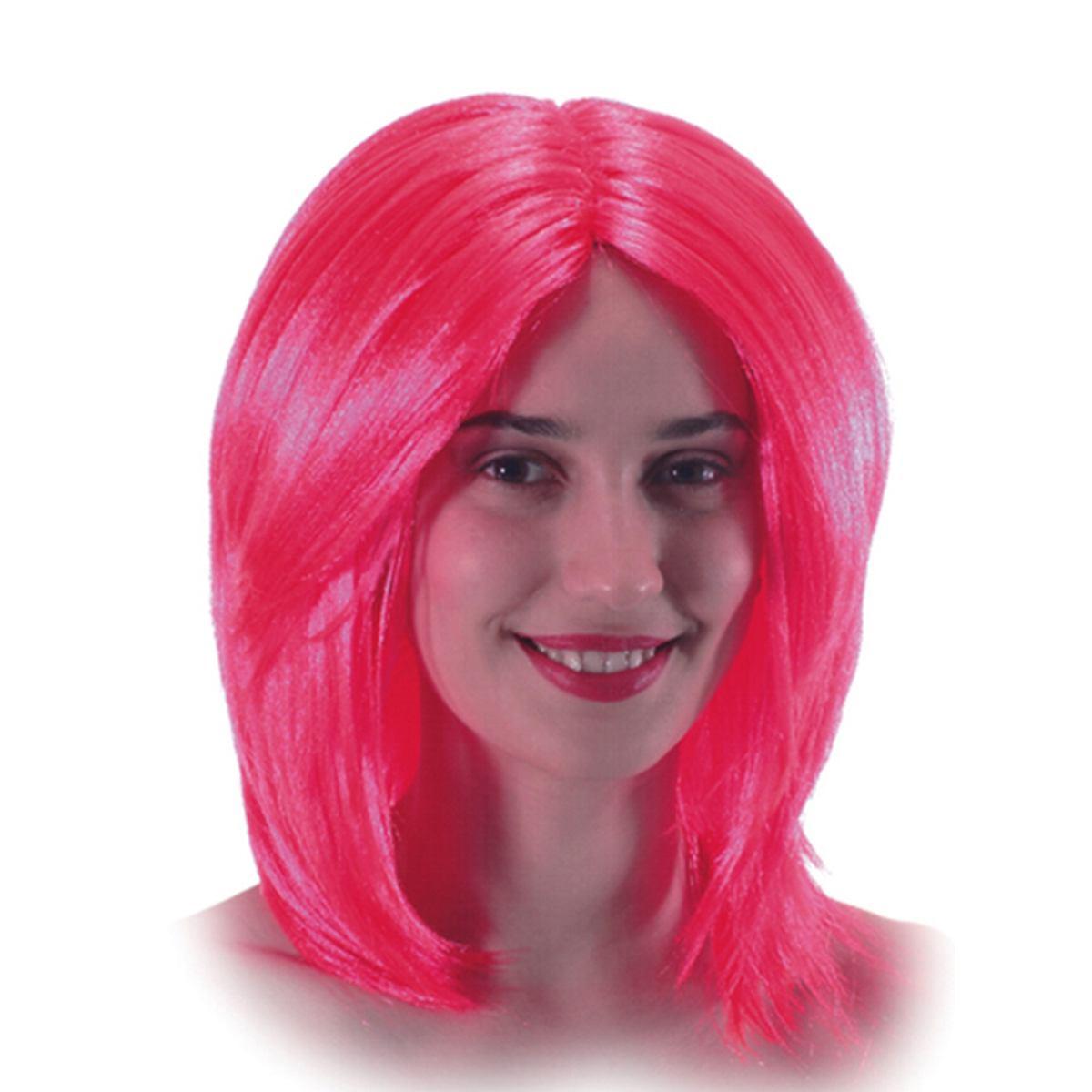 Parrucca Monella Fluo Liscia 4 Colori |Carnival Toys