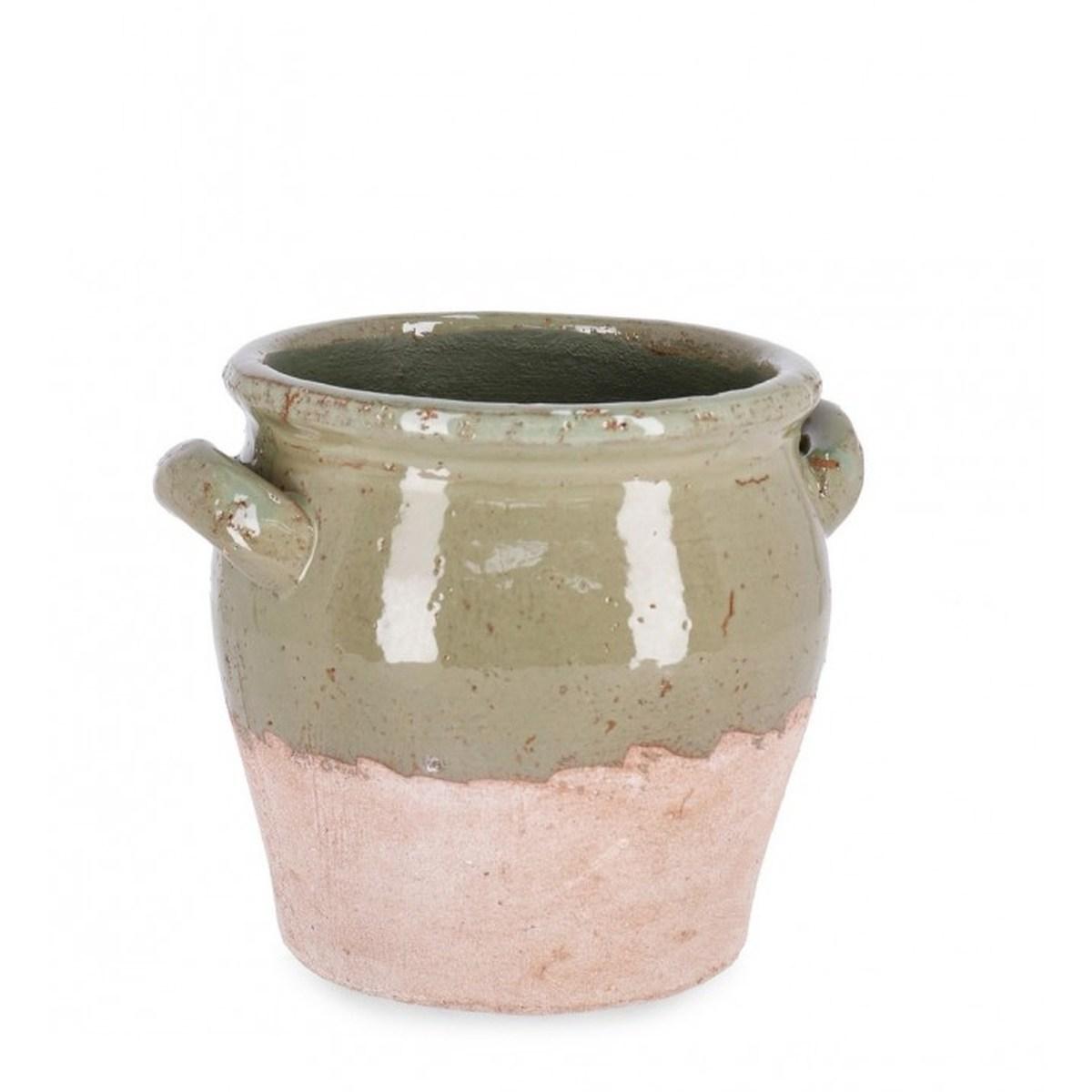 Vaso Orfeo Anfora Verde cm.H15 | Bizzotto