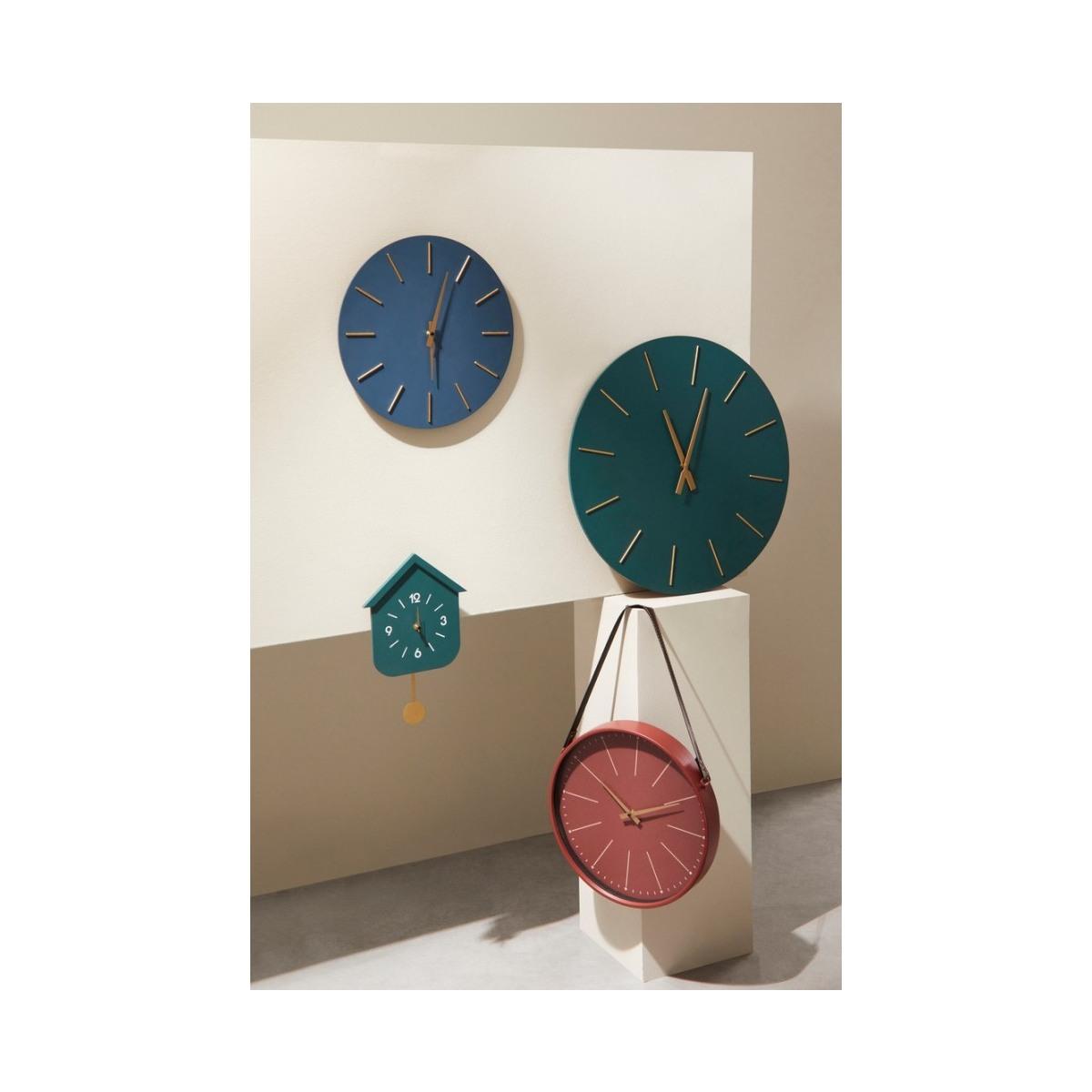 Orologio Parete Home Verde con Pend cm.H37,5 | Bizzotto