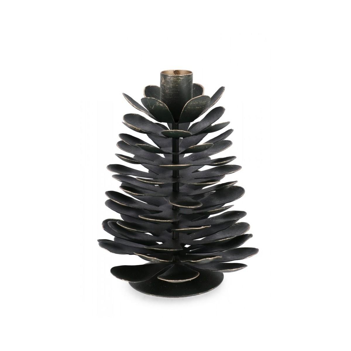 Portacandela 1P Harriet Pigna Verde L | Bizzotto