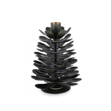 Portacandela 1P Harriet Pigna Verde L | Bizzotto