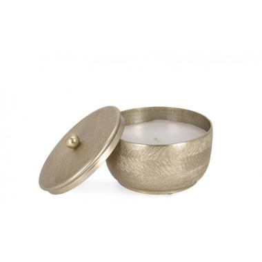 Candela con Coperchio Clamp Oro cm.Ã?14 | Bizzotto