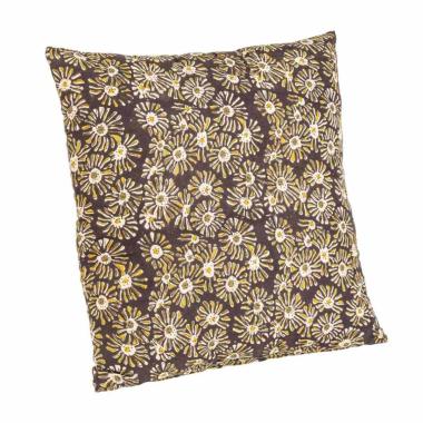Cuscino Calais Nero con Margherita 45x45 | Bizzotto