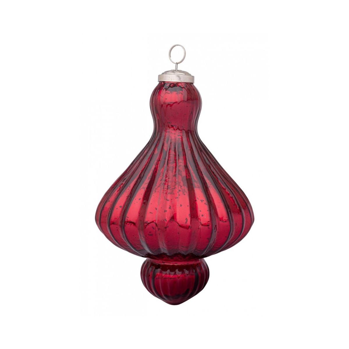 Pendaglio Vetro Gloss Trottola Rosso Ch Luc | Bizzotto