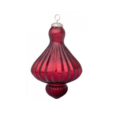 Pendaglio Vetro Gloss Trottola Rosso Ch Luc | Bizzotto