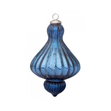 Pendaglio Vetro Gloss Trottola Blu Luc | Bizzotto