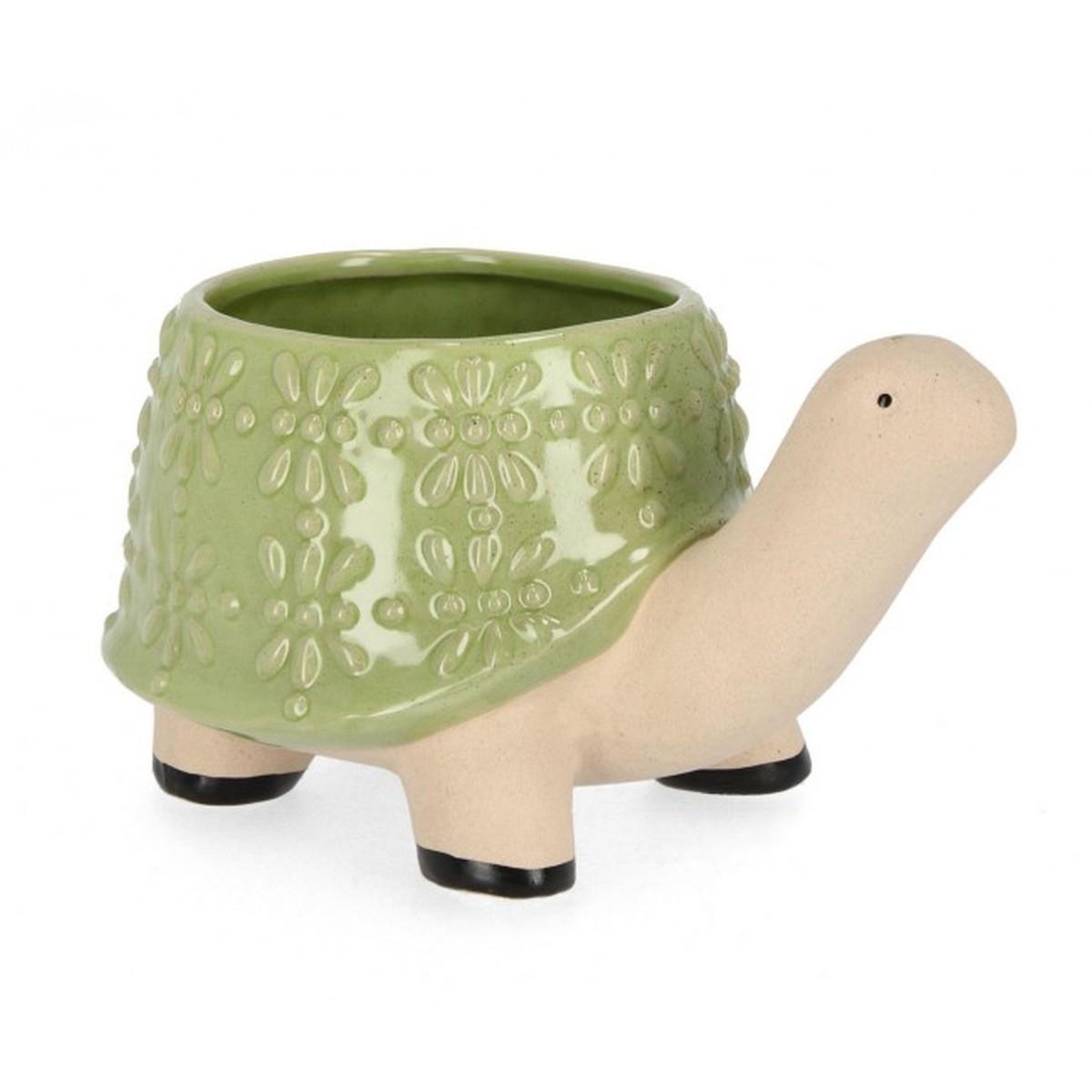 Vaso Dalyan Tartaruga Verde cm.H14 | Bizzotto