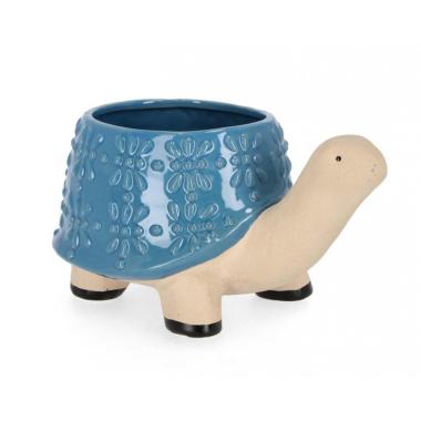 Vaso Dalyan Tartaruga Turchese cm.H14 | Bizzotto