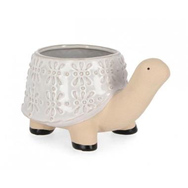 Vaso Dalyan Tartaruga Bianco cm.H14 | Bizzotto