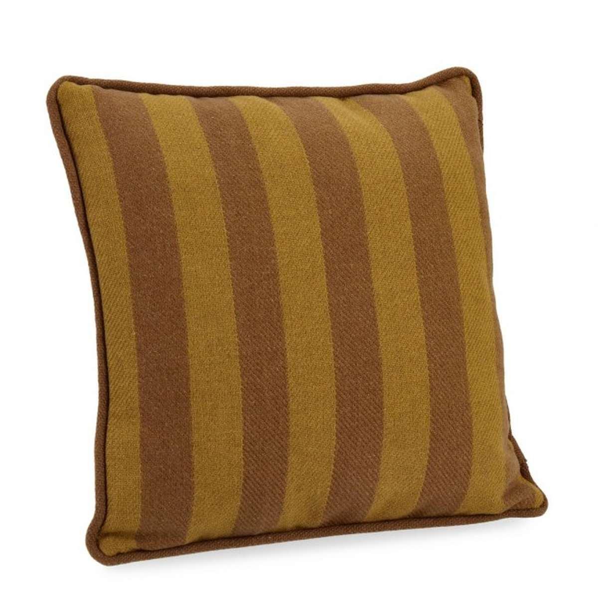 Cuscino Kenny Righe Ocra-Marrone 43x43 | Bizzotto