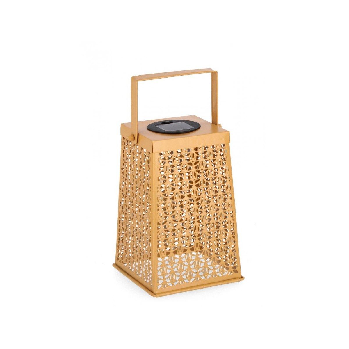 Lanterna Solare Samir Rettangolare Giallo cm.H20 | Bizzotto