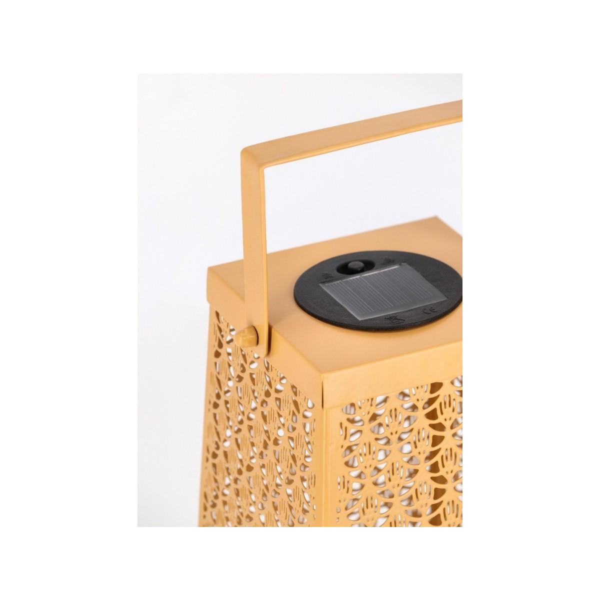 Lanterna Solare Samir Rettangolare Giallo cm.H20 | Bizzotto