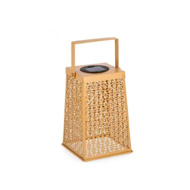 Lanterna Solare Samir Rettangolare Giallo cm.H20 | Bizzotto