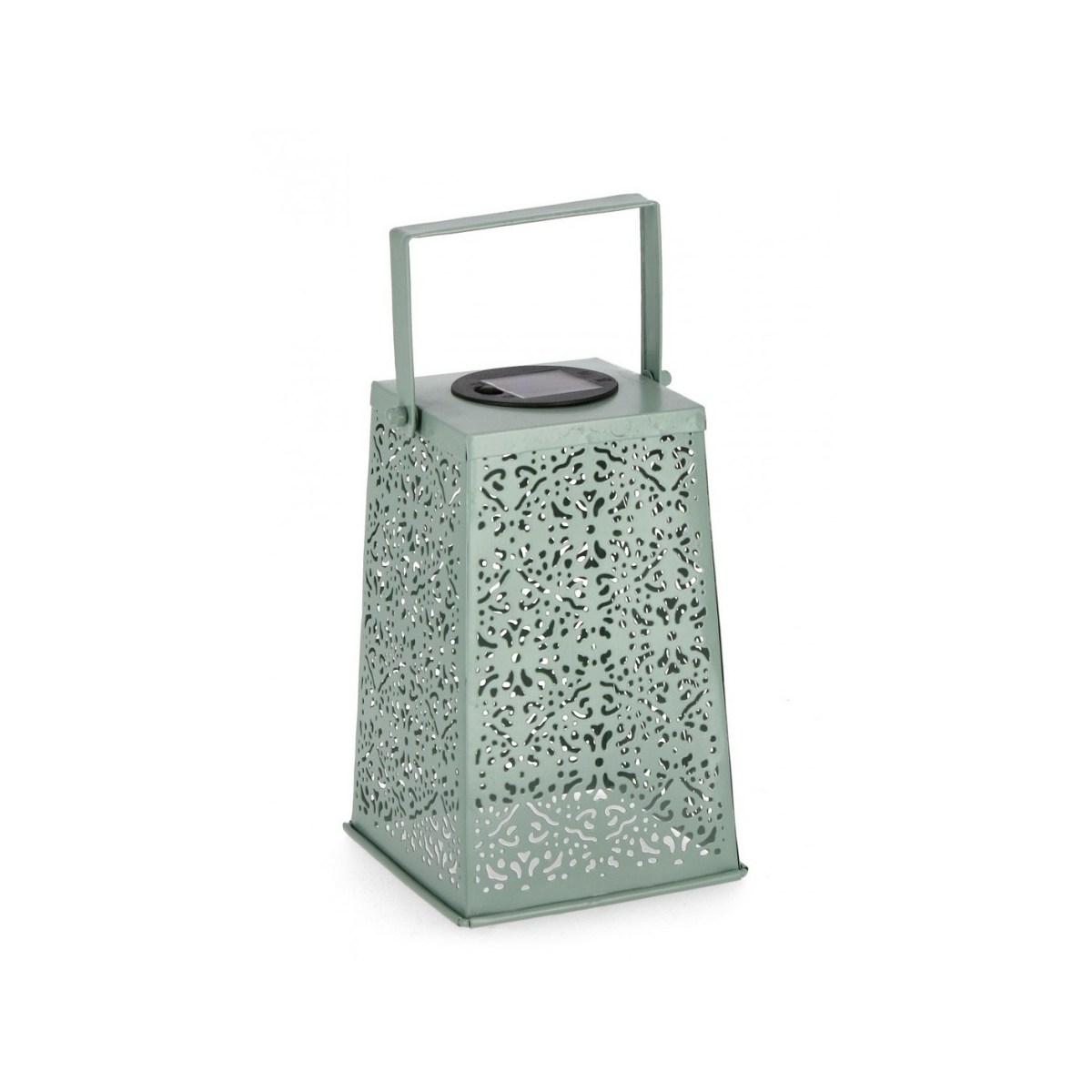 Lanterna Solare Kalidas Rettangolare Verde cm.H20 | Bizzotto