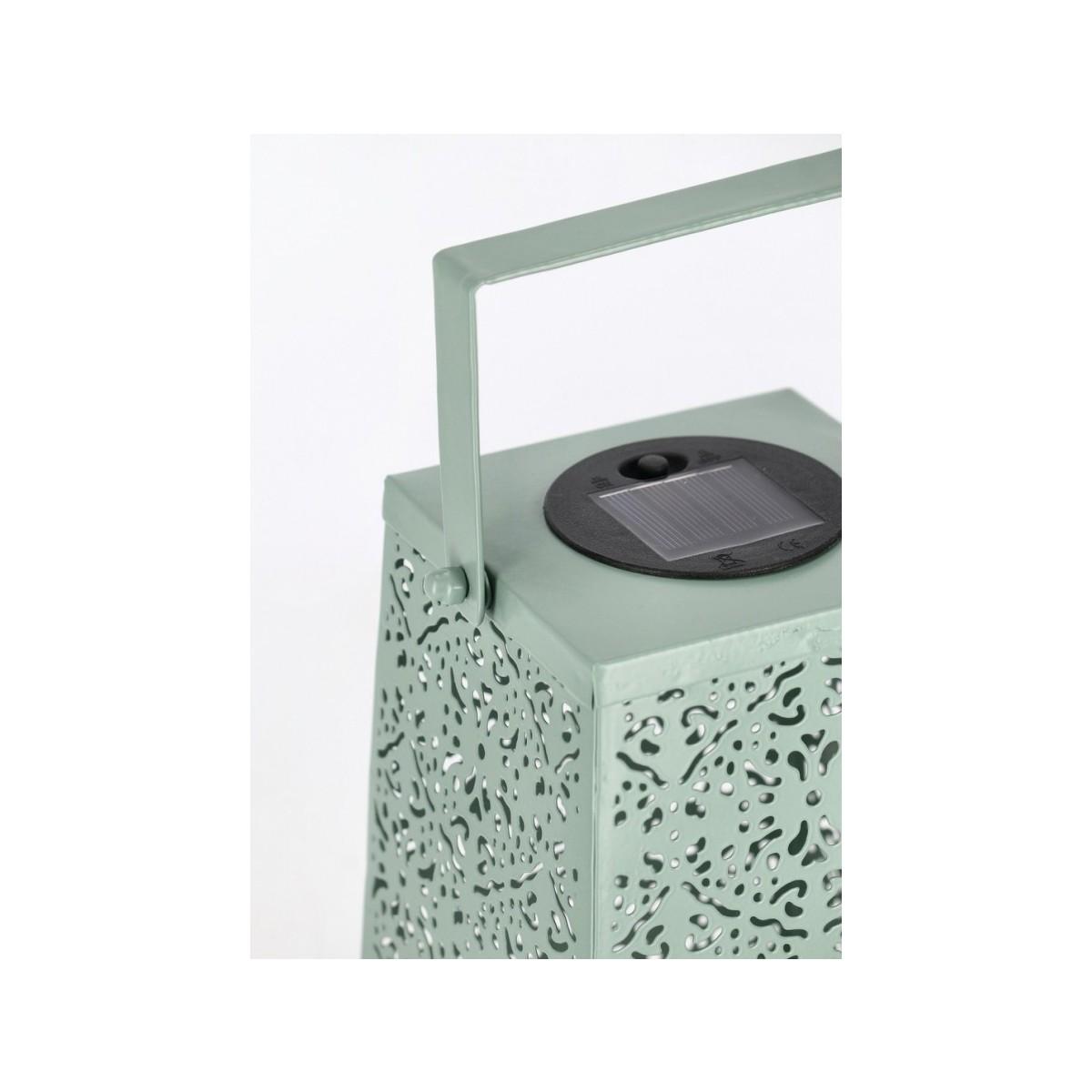 Lanterna Solare Kalidas Rettangolare Verde cm.H20 | Bizzotto