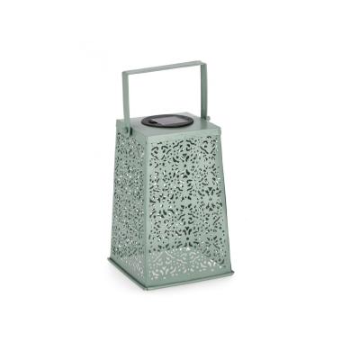 Lanterna Solare Kalidas Rettangolare Verde cm.H20 | Bizzotto