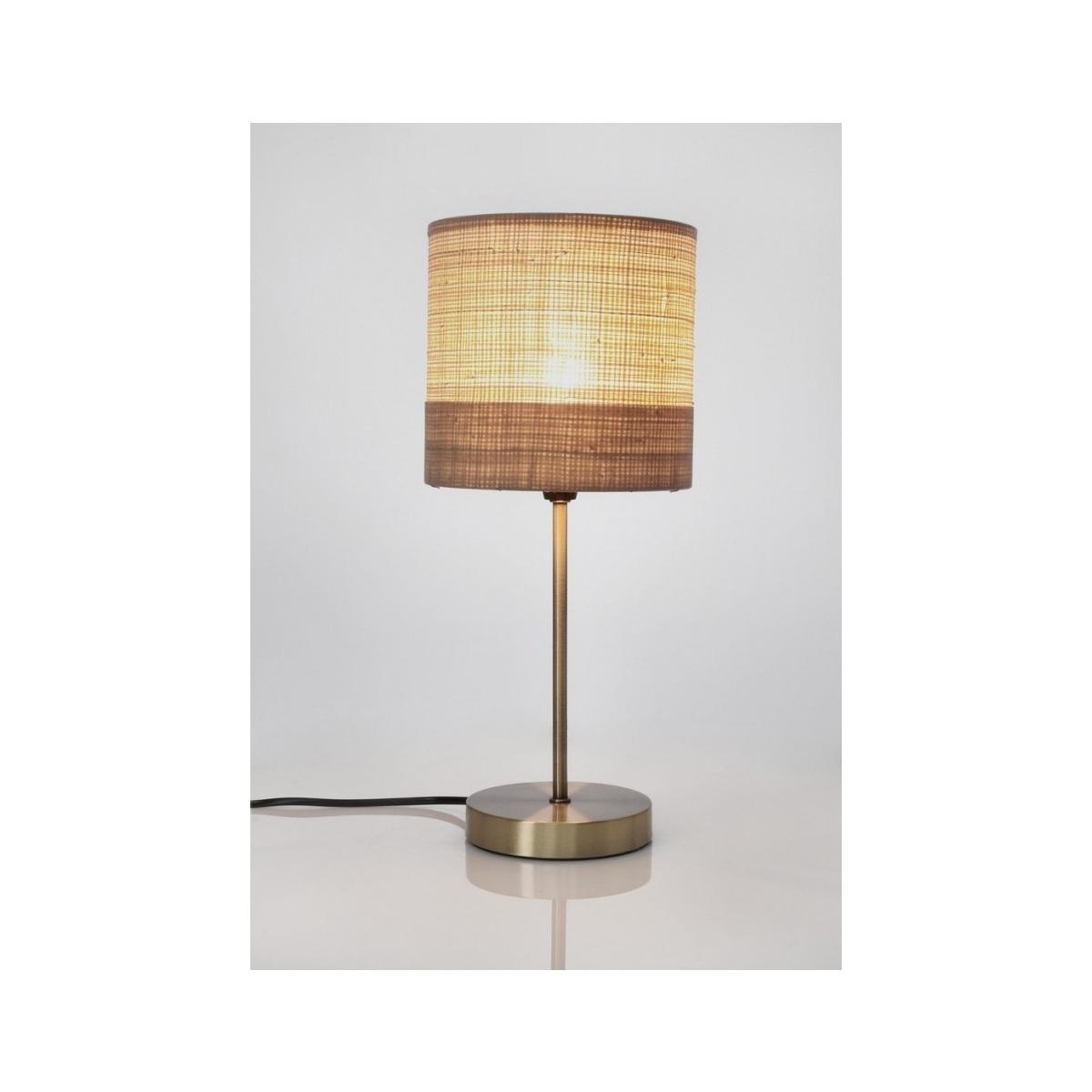 Lampada Tavolo Aylen Nat-Beige cm.H39 | Bizzotto