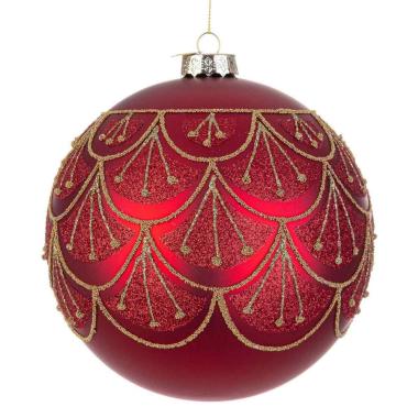 Sfera Vetro Winslows Rosso Sc cm.Ã?15 | Bizzotto