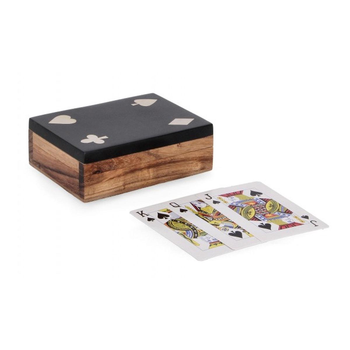 Decorazione Carte Fortune Nero cm.11,3x8,3 | Bizzotto