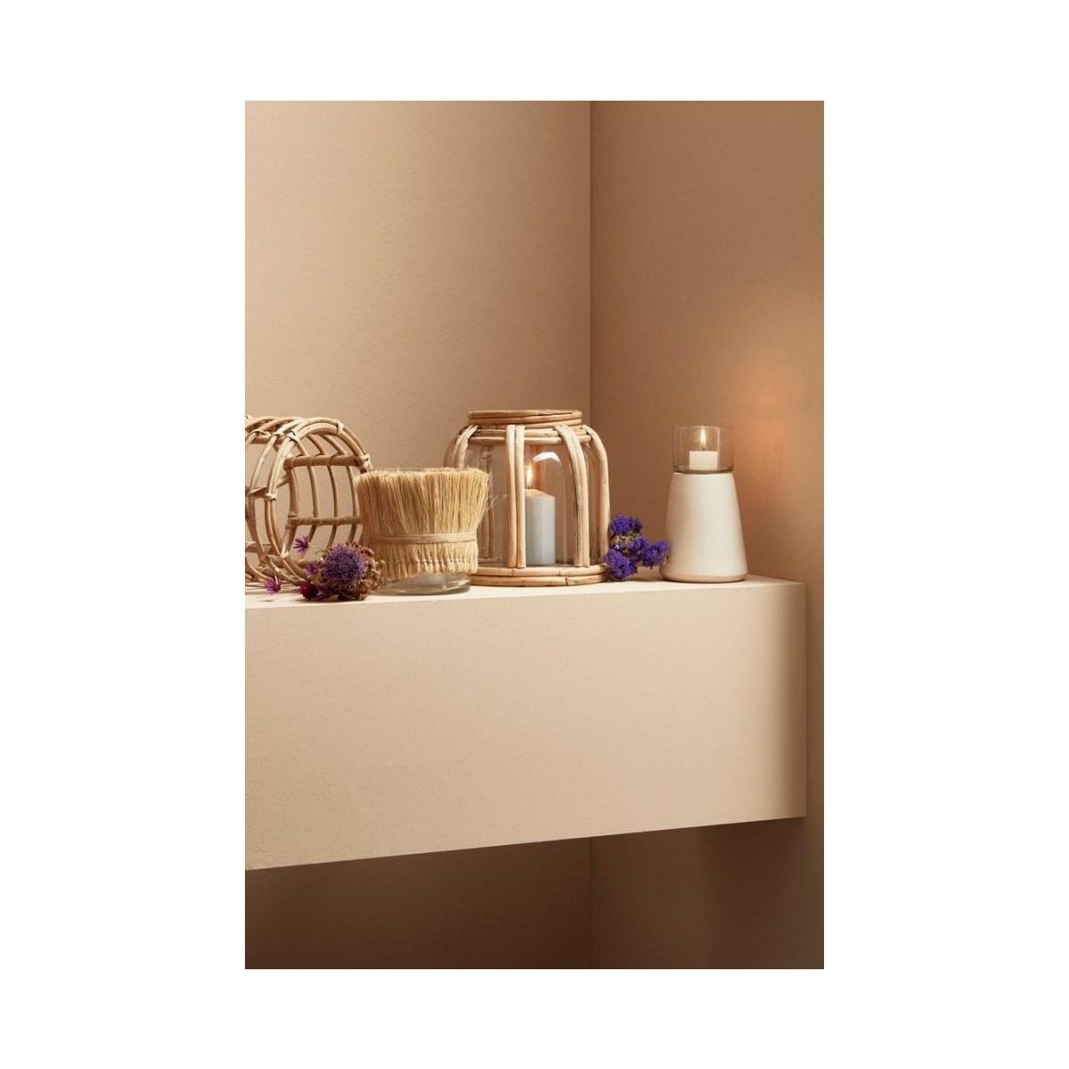 Vaso Zhob Cil Vetro Naturale cm.H15 | Bizzotto