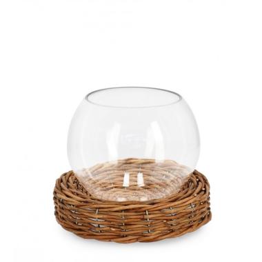 Vaso Vetro Lolly Nat cm.Ã?21 | Bizzotto