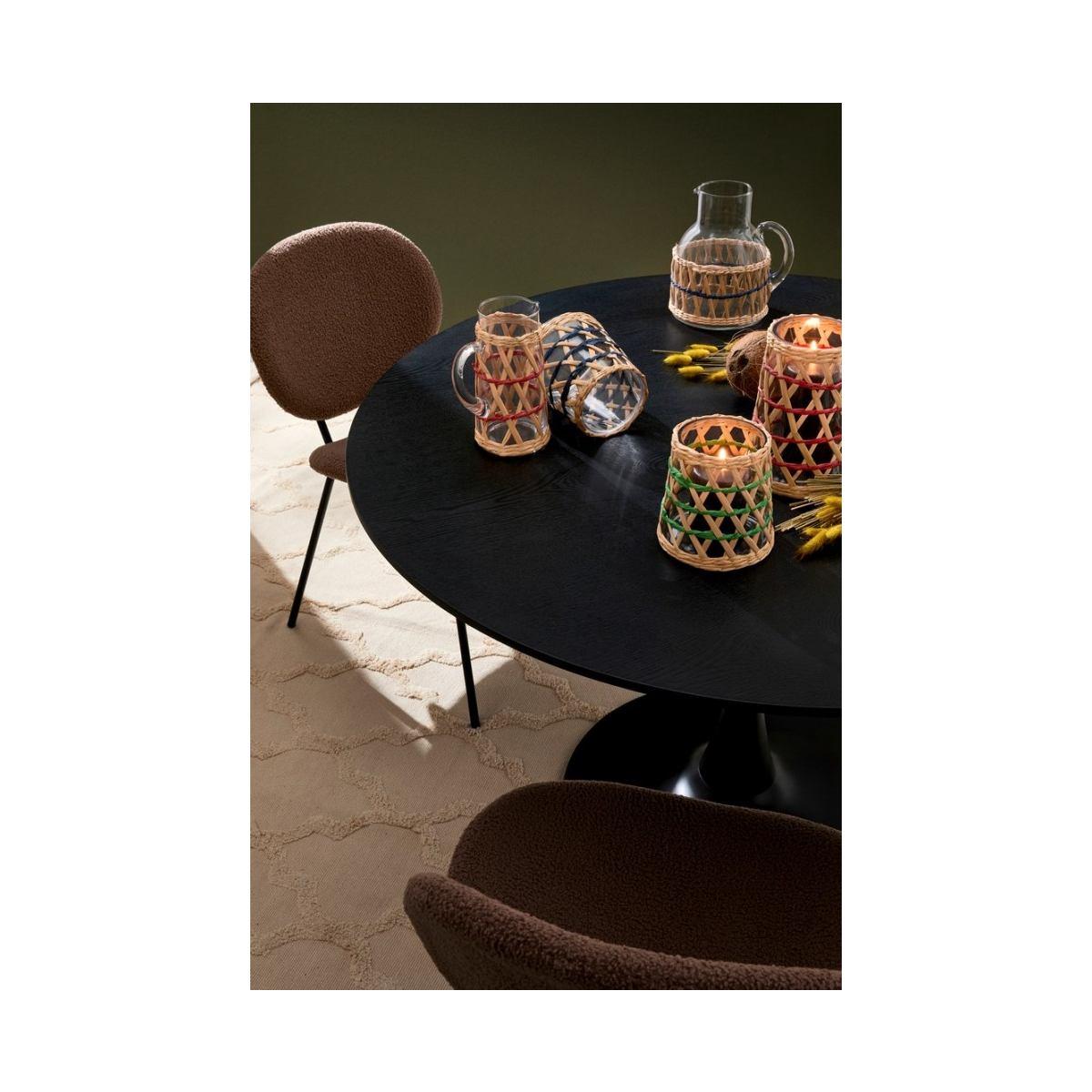 Brocca Vetro Decor Soraya Blu cm.H22 | Bizzotto