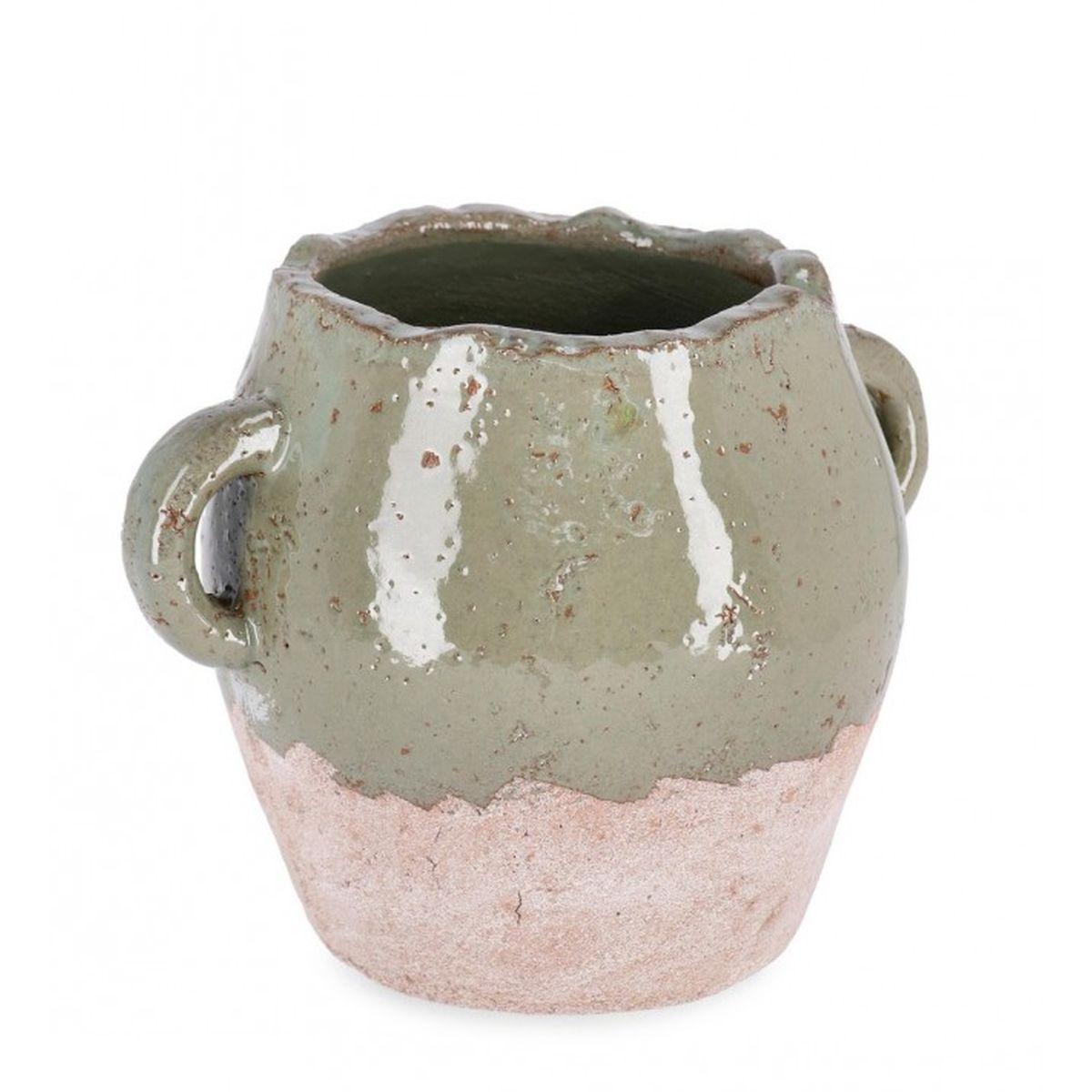 Vaso Orfeo Anfora Verde cm.H17 | Bizzotto