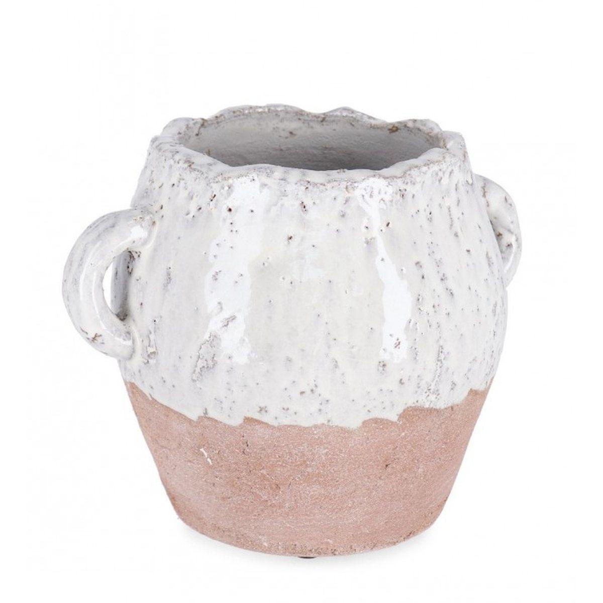 Vaso Orfeo Anfora Bianco cm.H17 | Bizzotto