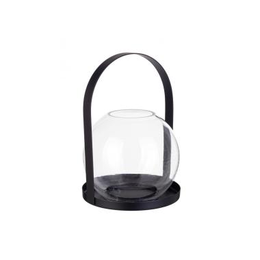 Portacandela Merope Nero cm.Ã?12,5 | Bizzotto