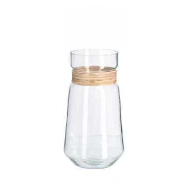 Vaso Zhob Vetro Naturale cm.H24 | Bizzotto